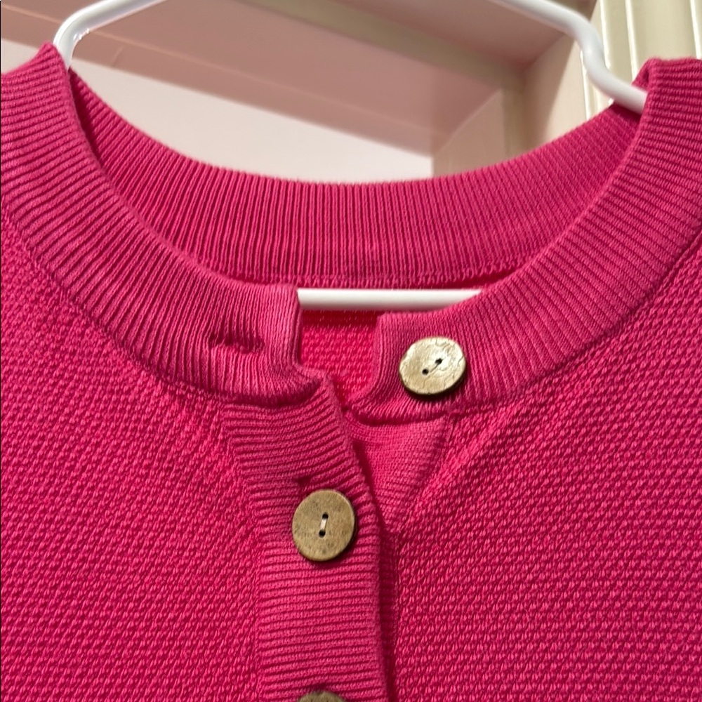 HOT PINK Button-Up Dress - Picture 6 of 6